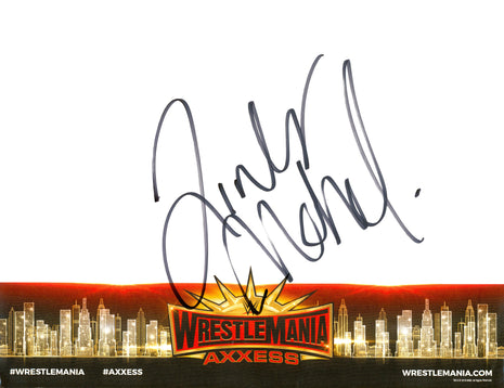 Jinder Mahal signed WWE WrestleMania Axxess Placemat