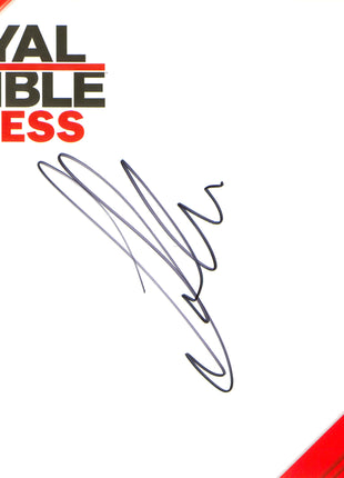 Gunther signed WWE Royal Rumble Axxess Placemat