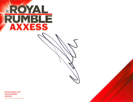 Gunther signed WWE Royal Rumble Axxess Placemat
