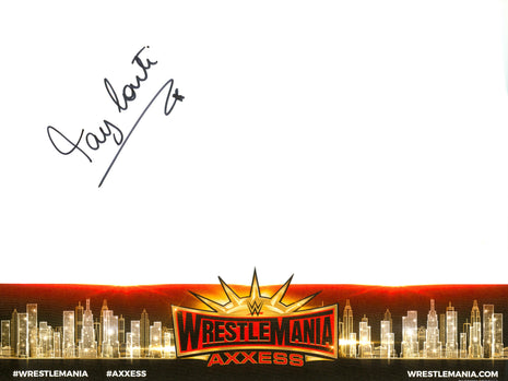 Tay Conti signed WWE WrestleMania Axxess Placemat
