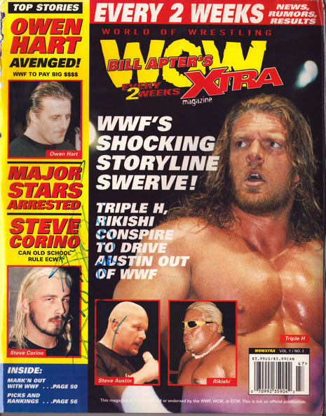 Steve Corino signed WOW Xtra Magazine Vol.1 No.2 (2000)