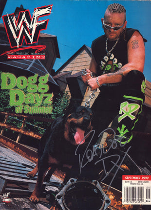 Road Dogg signed WWF Magazine September 1999