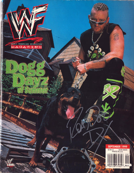 Road Dogg signed WWF Magazine September 1999
