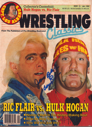 Captain Lou Albano signed Wrestling Classics Magazine January 1992