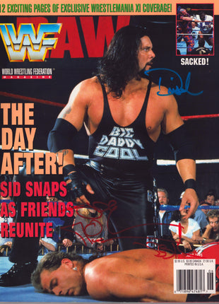 Shawn Michaels & Diesel dual signed WWF Magazine June 1995