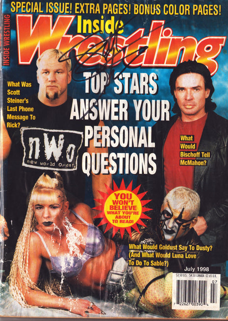 Scott Steiner signed Inside Wrestling Magazine July 1998