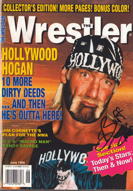Buff Bagwell signed The Wrestler Magazine June 1998