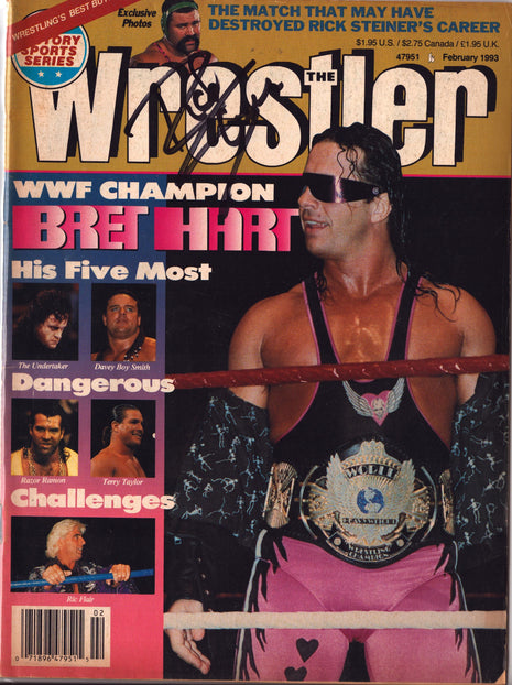 Rick Steiner signed The Wrestler Magazine February 1993
