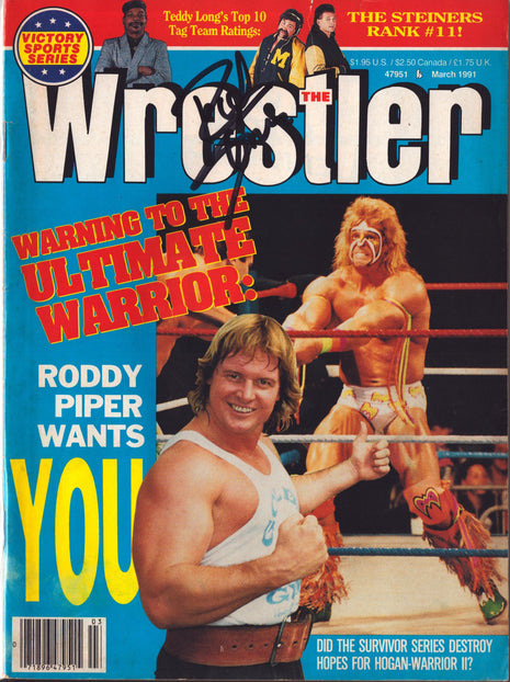 Rick Steiner signed The Wrestler Magazine March 1991