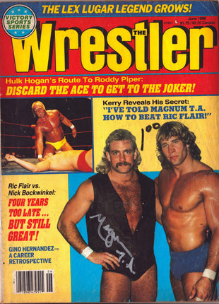 Magnum TA signed The Wrestler Magazine June 1986