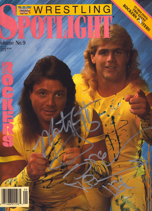 Shawn Michaels & Marty Jannetty dual signed WWF Spotlight Volume 9 *SILVER SHARPIE*