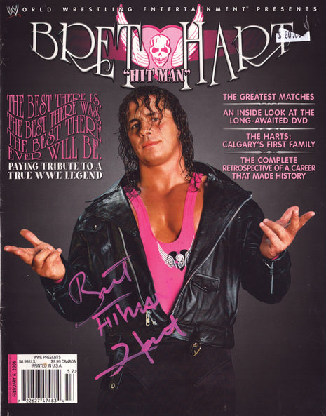 Bret Hart signed WWE Special Edition Magazine February 2006
