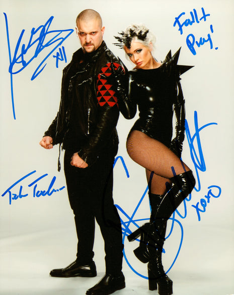 Karrion Kross & Scarlett dual signed 8x10 Photo