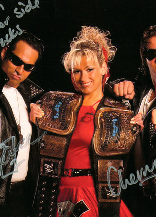 Deuce, Domino & Cherry triple signed 8x10 Photo