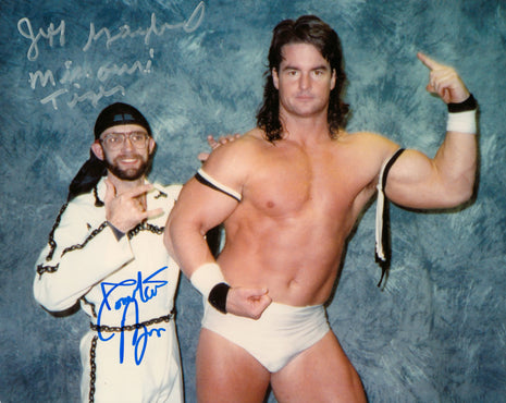 Jeff Gaylord & Downtown Bruno dual signed 8x10 Photo