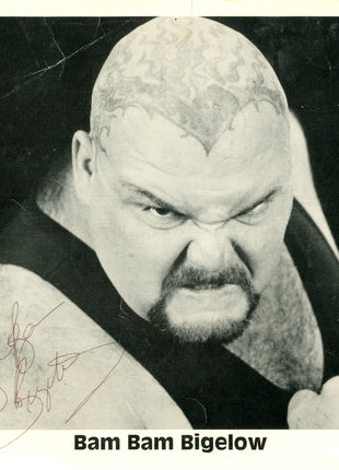 Bam Bam Bigelow signed 8x10 Photo