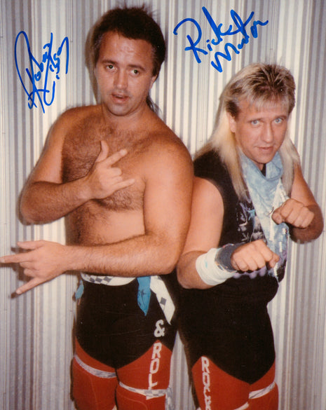 Ricky Morton & Robert Gibson dual signed 8x10 Photo