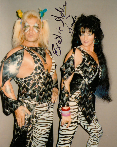 Exotic Adrian Street & Linda dual signed 8x10 Photo