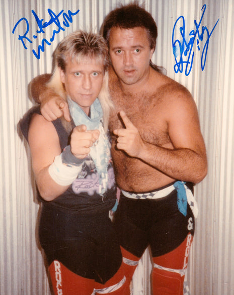 Ricky Morton & Robert Gibson dual signed 8x10 Photo