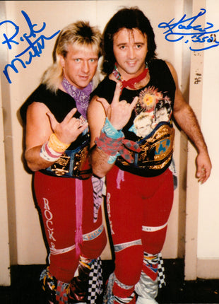 Ricky Morton & Robert Gibson dual signed 8x10 Photo