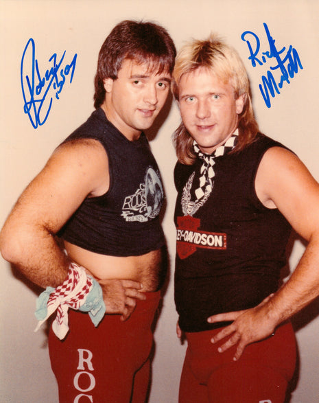 Ricky Morton & Robert Gibson dual signed 8x10 Photo