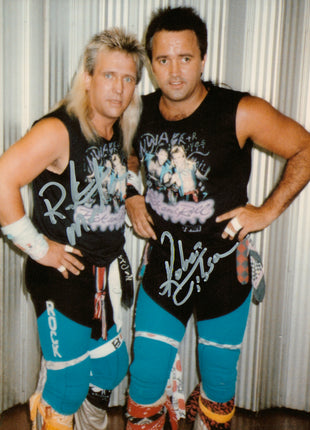 Ricky Morton & Robert Gibson dual signed 8x10 Photo