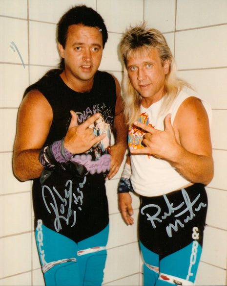 Ricky Morton & Robert Gibson dual signed 8x10 Photo