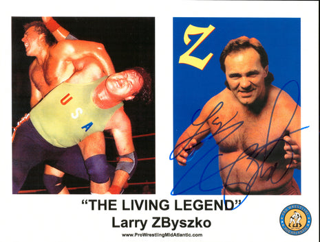 Larry Zbyszko signed 8x10 Photo