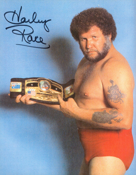 Harley Race signed 8x10 Photo
