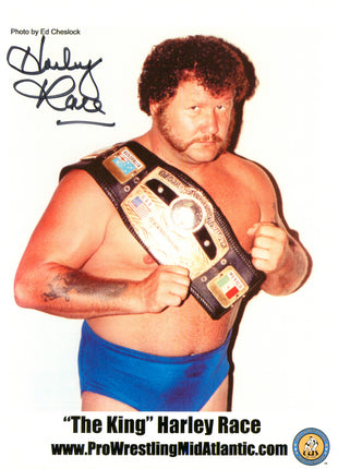 Harley Race signed 8x10 Photo