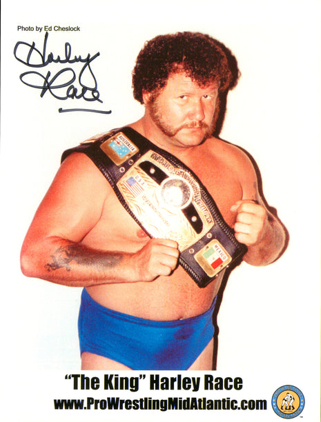 Harley Race signed 8x10 Photo
