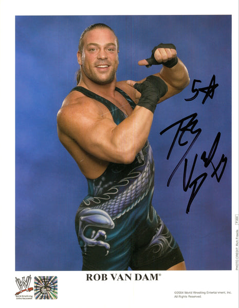 Rob Van Dam signed 8x10 Photo