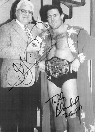 JJ Dillon & Tully Blanchard dual signed 8.5x11 Photo