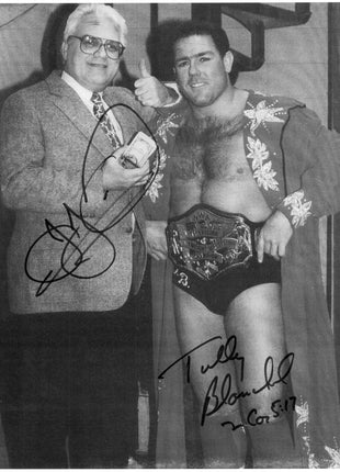 JJ Dillon & Tully Blanchard dual signed 8.5x11 Photo
