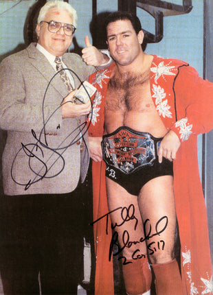 JJ Dillon & Tully Blanchard dual signed 8.5x11 Photo