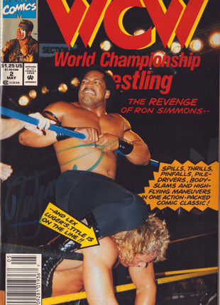 Ron Simmons signed WCW Comic Book MAY 2