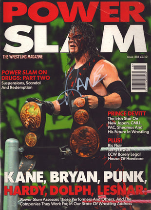 Kane signed Power Slam Magazine November 2012