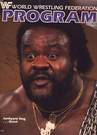 Junkyard Dog signed WWF Program Volume 117