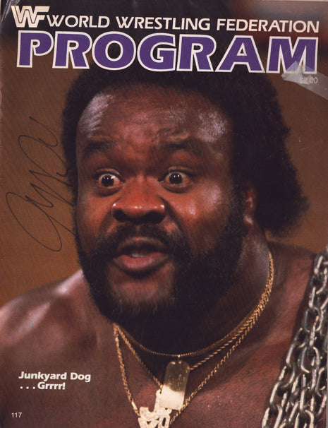 Junkyard Dog signed WWF Program Volume 117