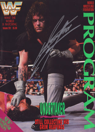 Undertaker signed WWF Program Volume 201