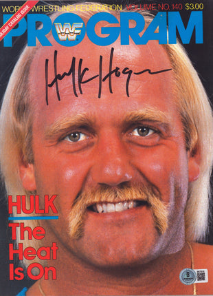 Hulk Hogan signed WWF Program Volume 140 (w/ Beckett)