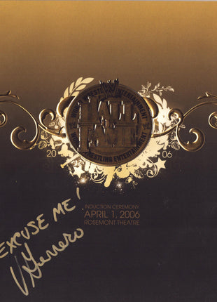 Vickie Guerrero signed 2006 WWE Hall of Fame Program