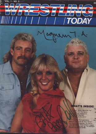 Magnum TA & Babydoll dual signed Wrestling Today Program Volume 1  Number 2