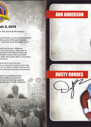 Multi-signed 2014 Mid Atlantic Wrestling Legends Fanfest Program