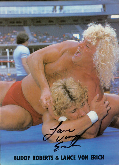 Lance Von Erich signed Magazine Page