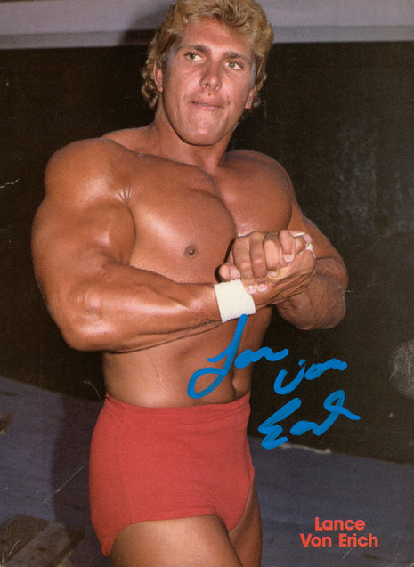 Lance Von Erich signed Magazine Page