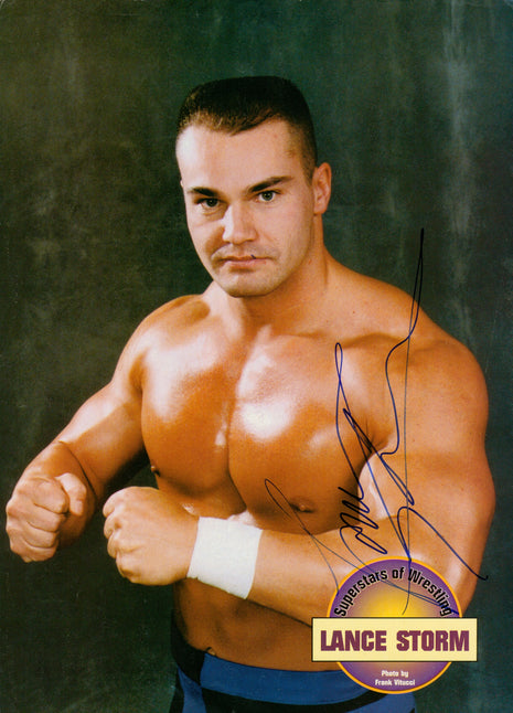Lance Storm signed Magazine Page