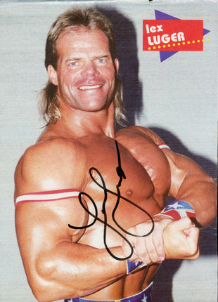 Lex Luger signed Magazine Page