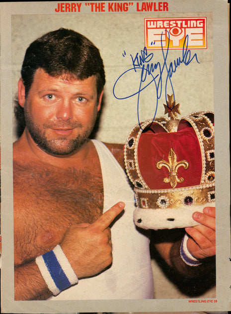 Jerry Lawler signed Magazine Page