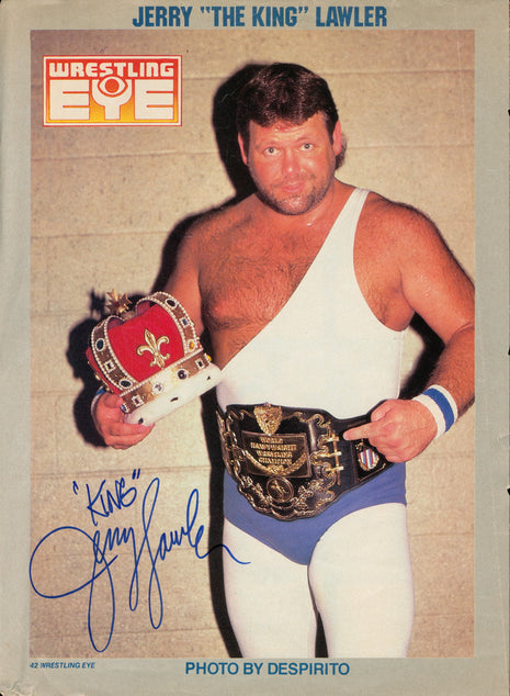 Jerry Lawler signed Magazine Page